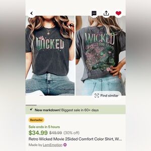 Comfort Colors Charcoal 'Wicked' Graphic Tee